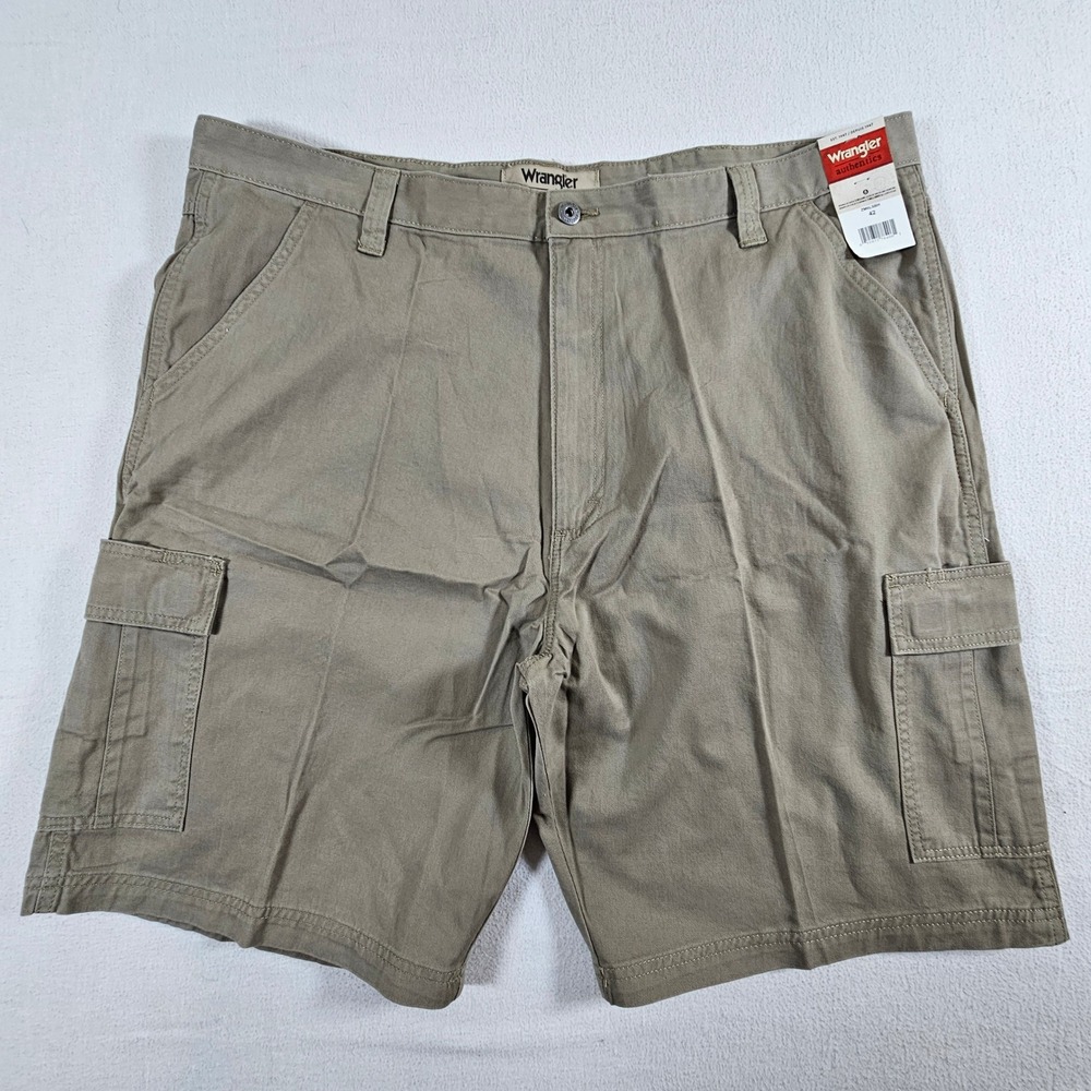 Wrangler Cargo Shorts Mens 42 Khaki Tan Authentics Cotton ZM6LSBH New